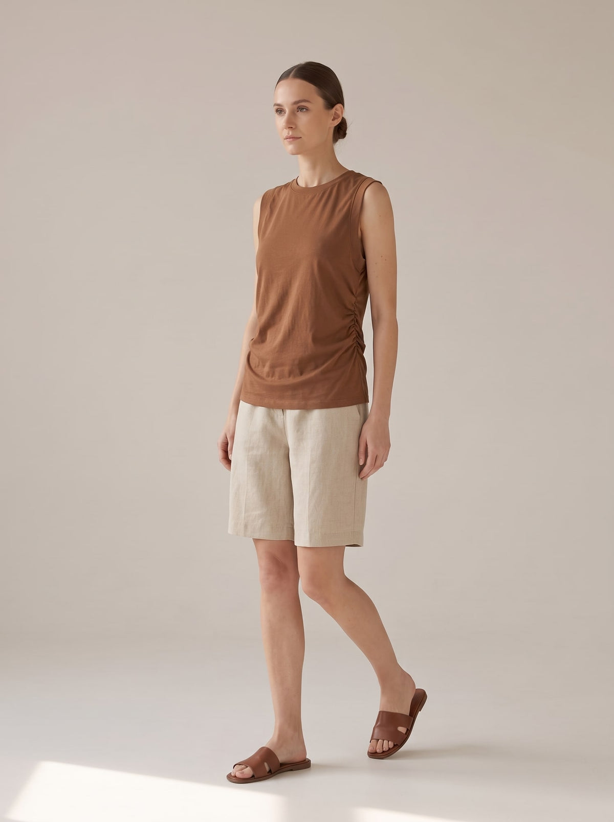 TOP IN JERSEY CON ARRICCIATURE Coccio - in movimento - IRONICA