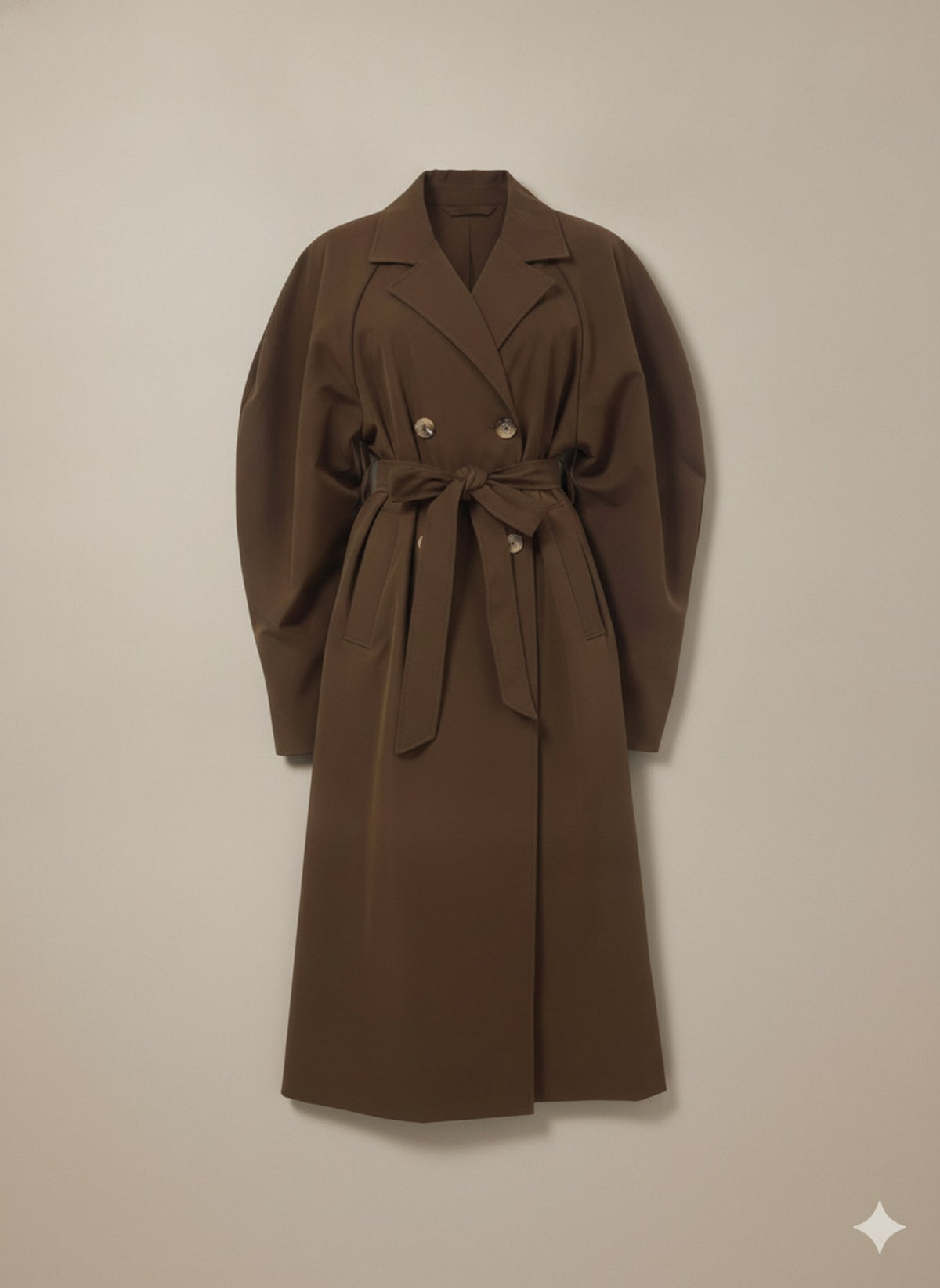 TRENCH OVERSIZE CON CINTURA Moro - still life - IRONICA